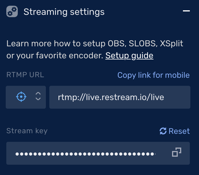 use restream with obs