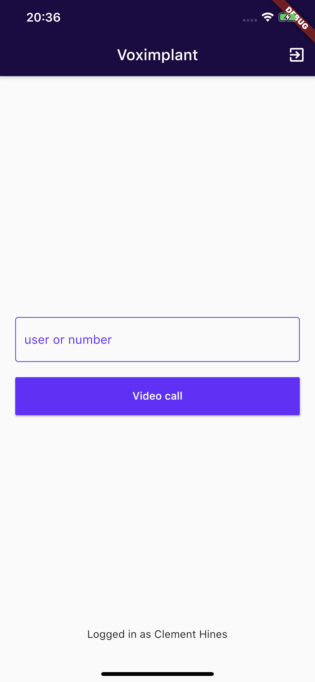 iOS user dials a number