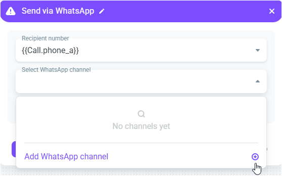 Add channel Add channel