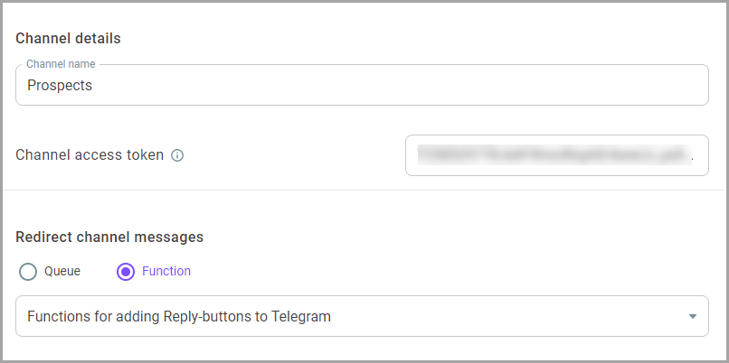 Route channel messages