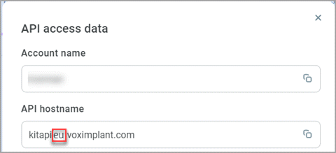 Account name and region