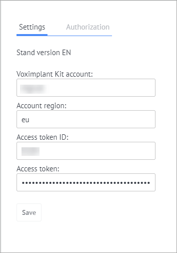 Kit app configuration