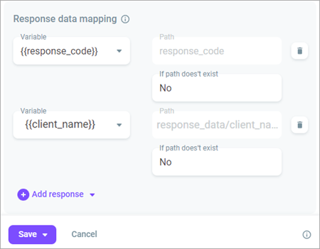 Customer name in a variable