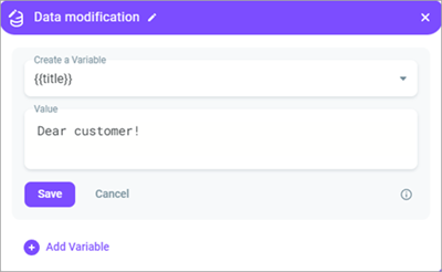 Using variables