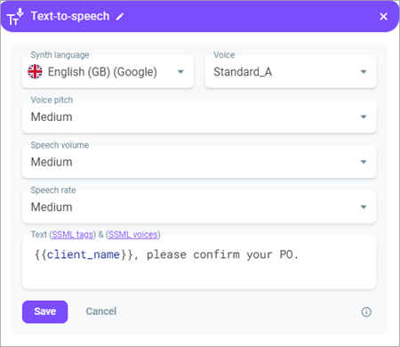 Using variable