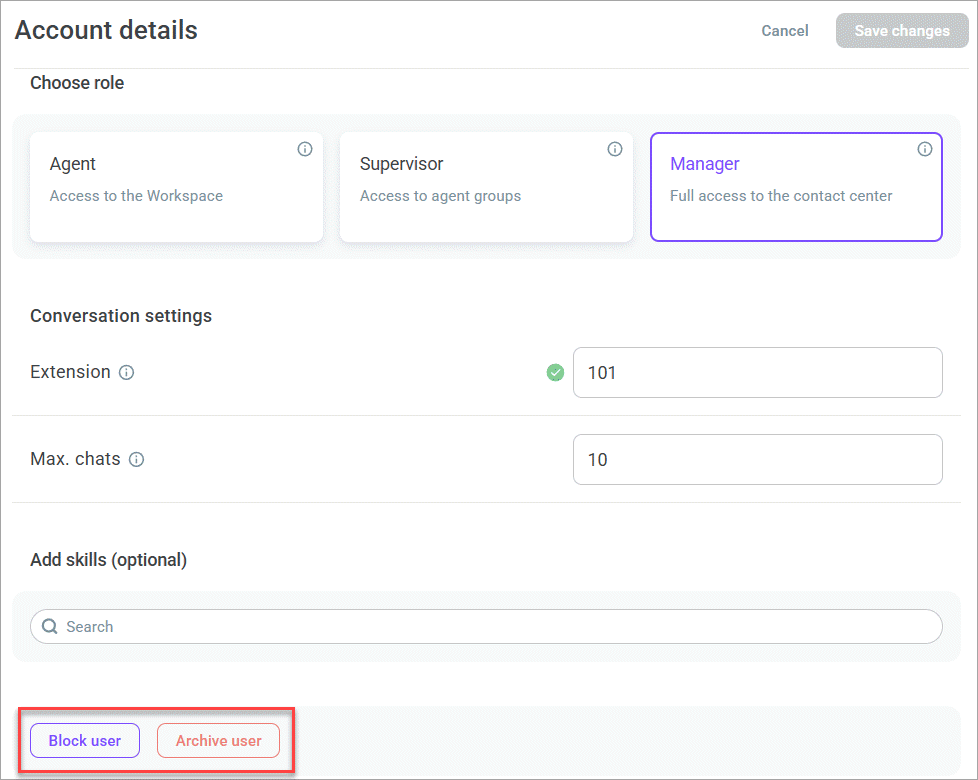 Archive and block users Archive and block users