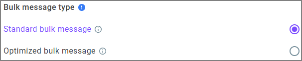 Bulk message type Bulk message type