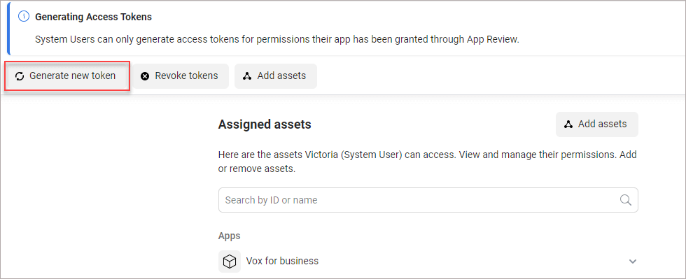 Generate token