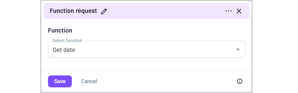 Function request
