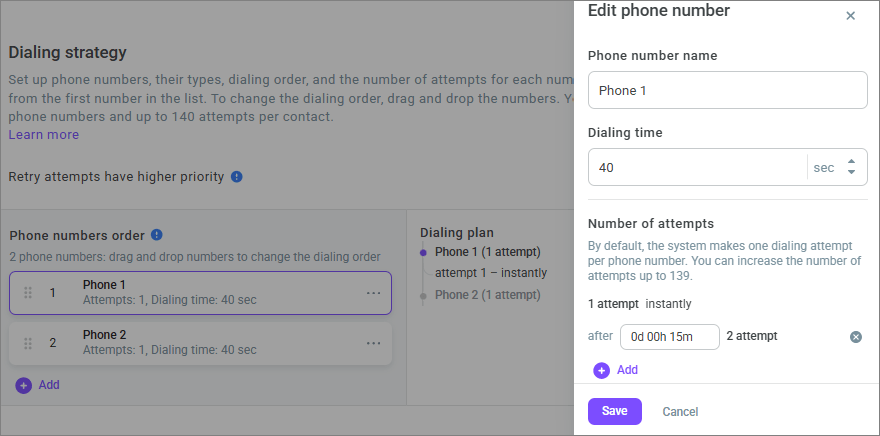 Phone number types Phone number types