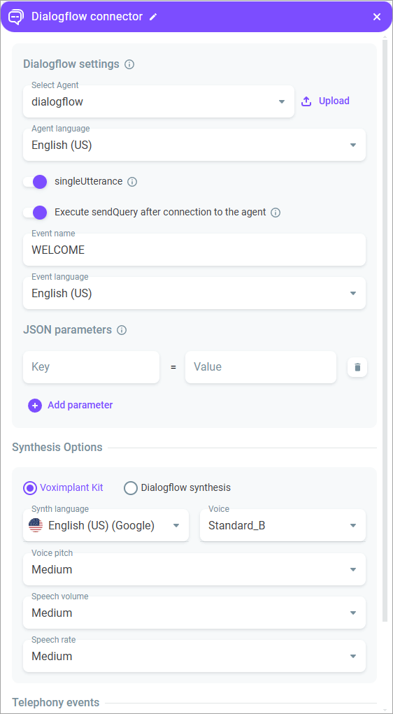 Dialogflow connector