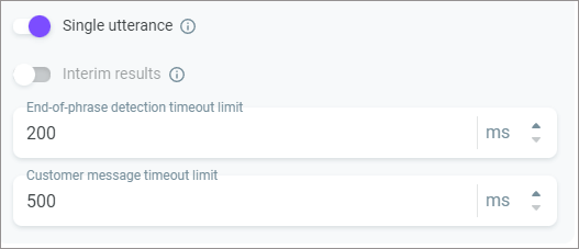 ASR settings