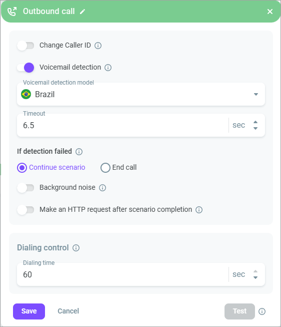 General settings