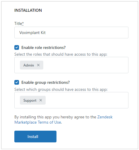 The Voximplant Kit app details