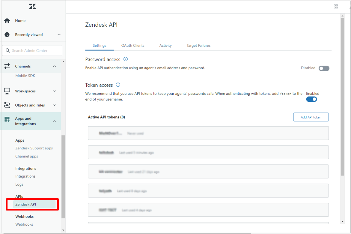 Zendesk API