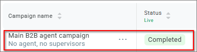 Opening an outbound campaign dashboard Opening an outbound campaign dashboard