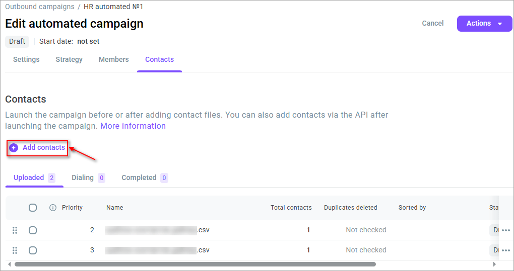 Add contacts Add contacts