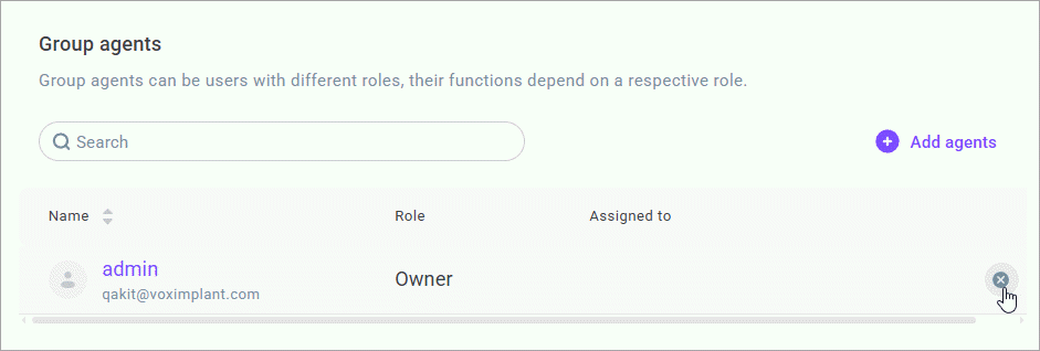 Remove group agents Remove group agents
