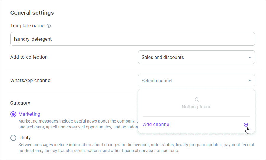 Add a channel Add a channel