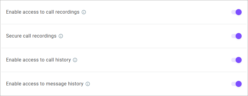 Access permissions Access permissions
