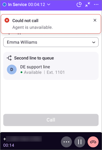 Second line error