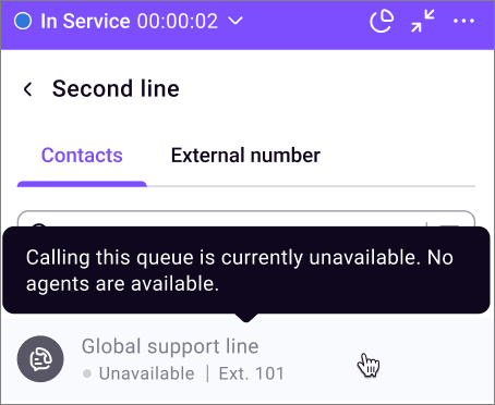 Unavailable entities