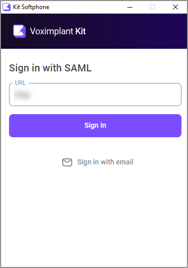 Sign in with SAML