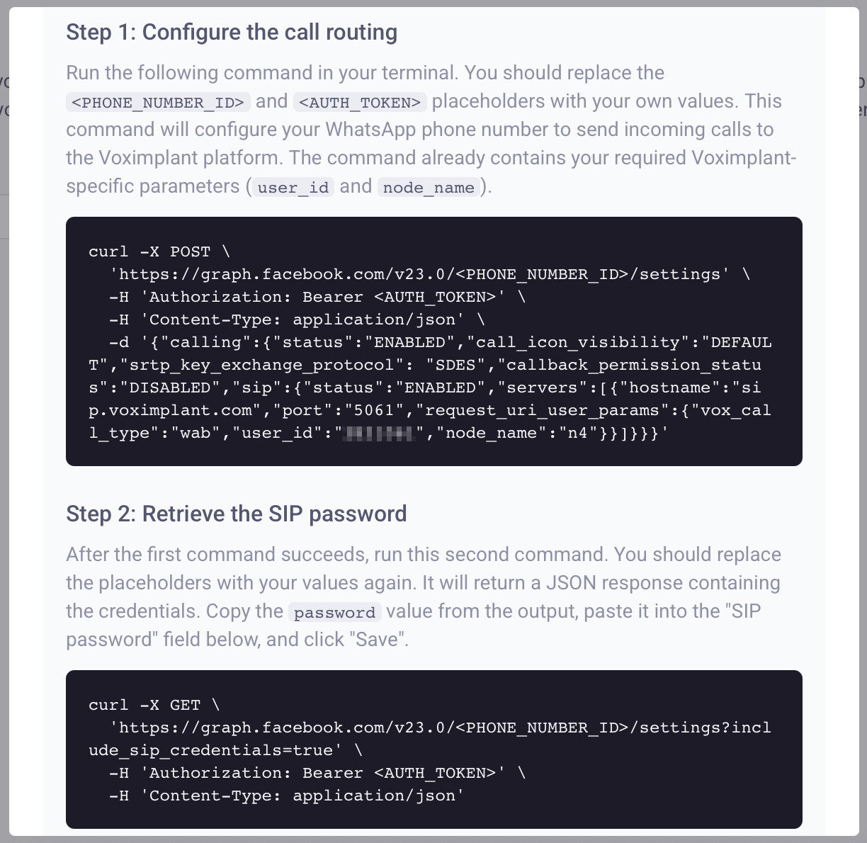 Meta commands